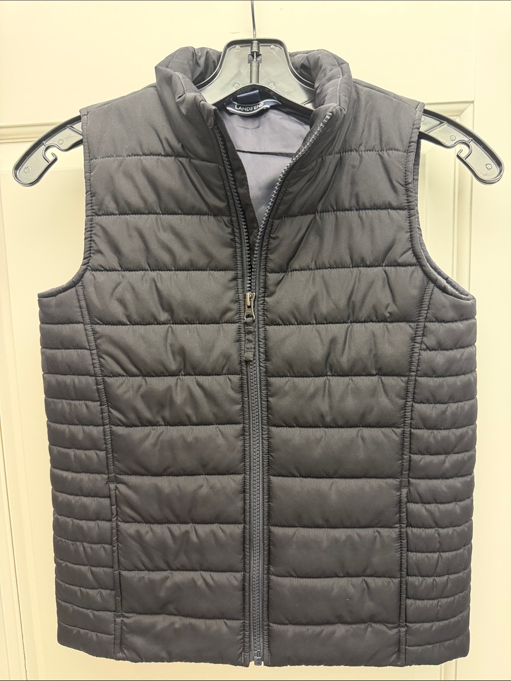 Lands' End Quilted Puffer Vest -Black